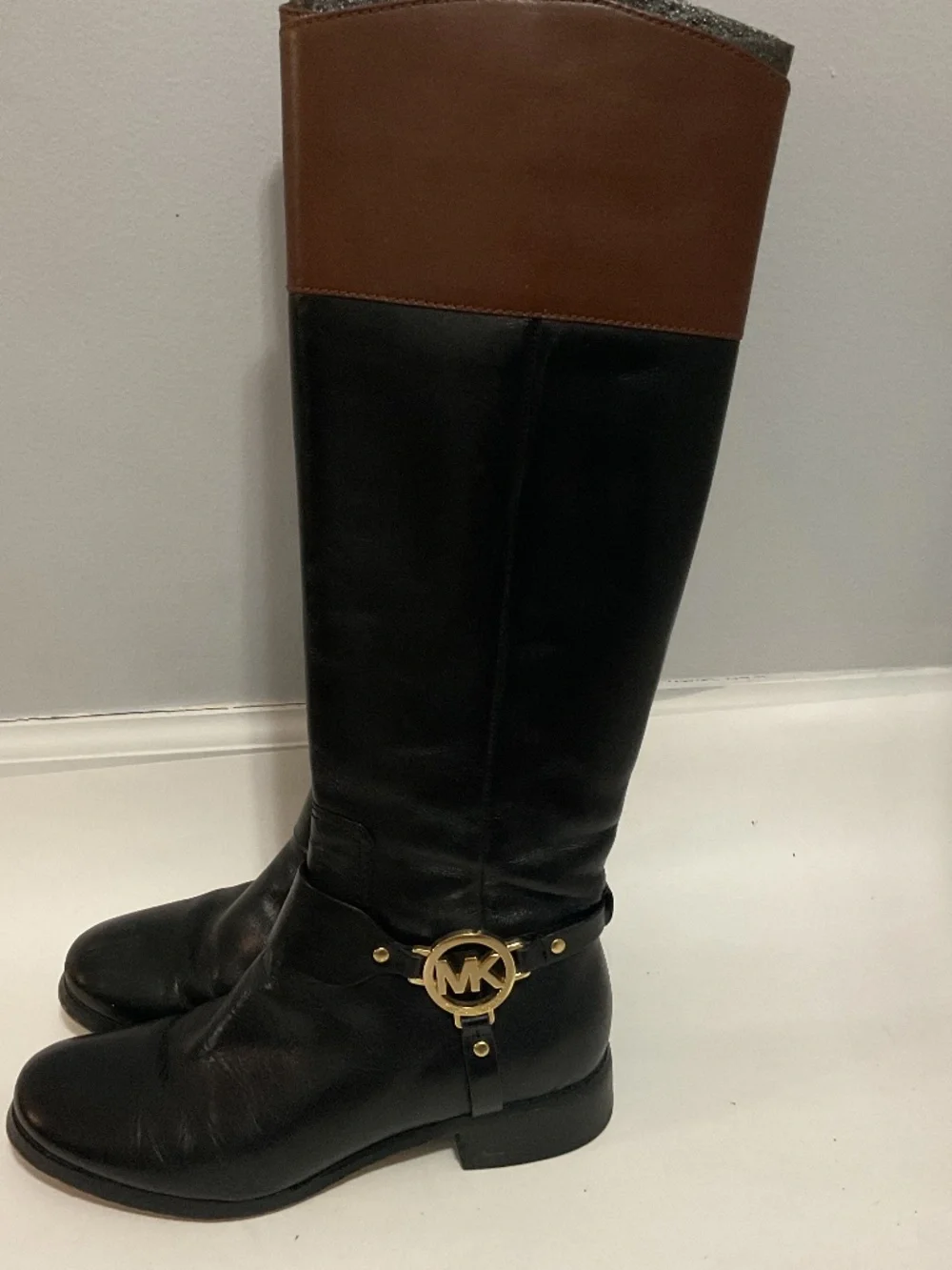 Women’s Michael Kors Fulton Harness Riding Boots, Size 6